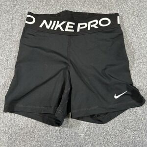 Nike Pro Dri-Fit‎ Shorts Womens Small Black Compression Training Shorts